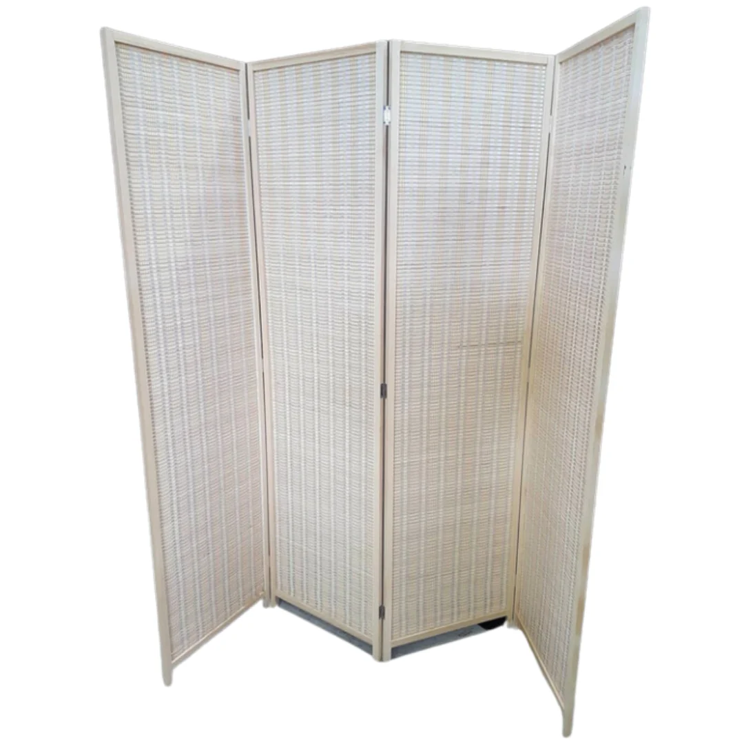 Light Bamboo Wooden Room Divider
