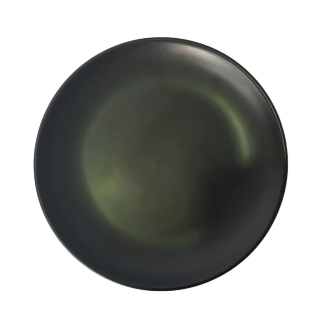 Black Coupe Entree Plate 23cm