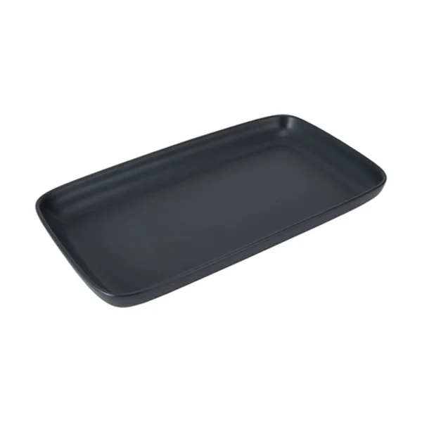Black Matte Platter 35x20cm