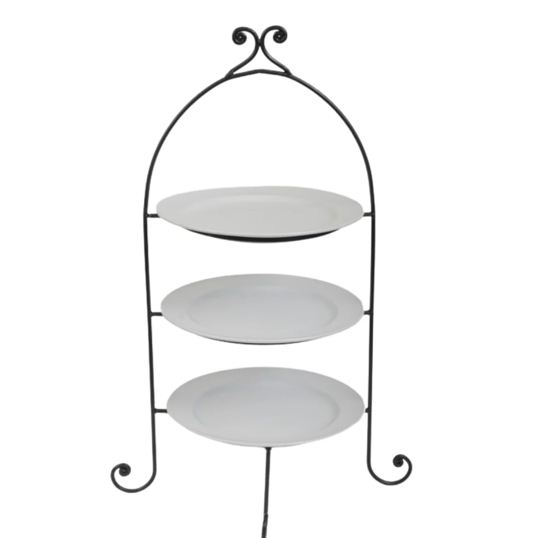 Cake Stand Iron 3 Tier - 27cm plates