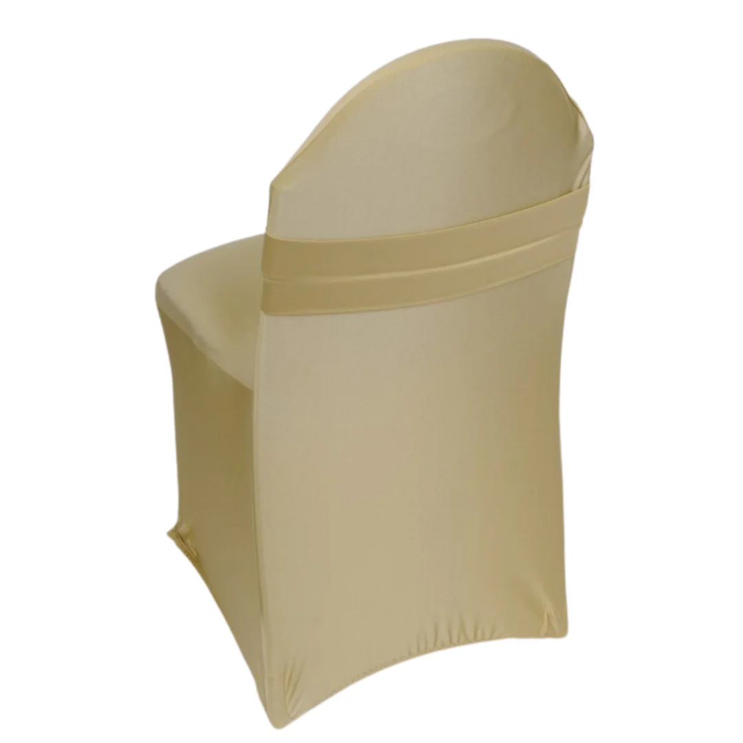 Chair Cover Gold Lycra