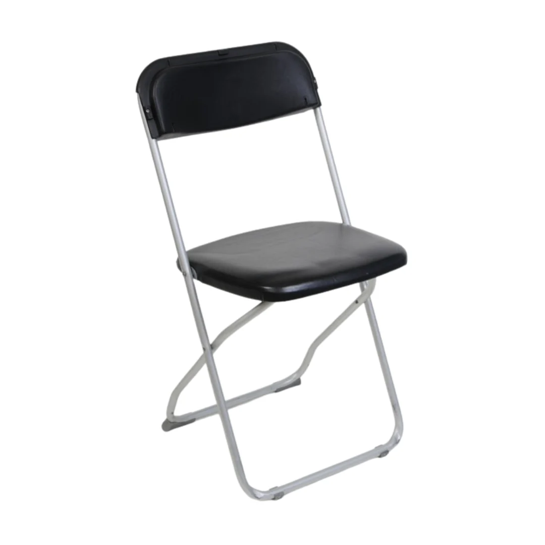 Chair Folding Padded Black
