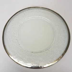Glass Plate Platinum 30cm