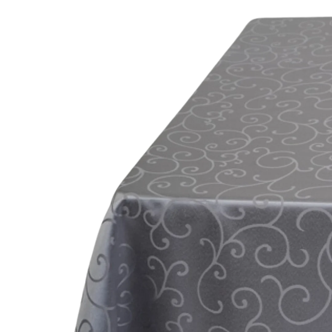 Linen Square Silver Grey Swirl 54 / 1.35m