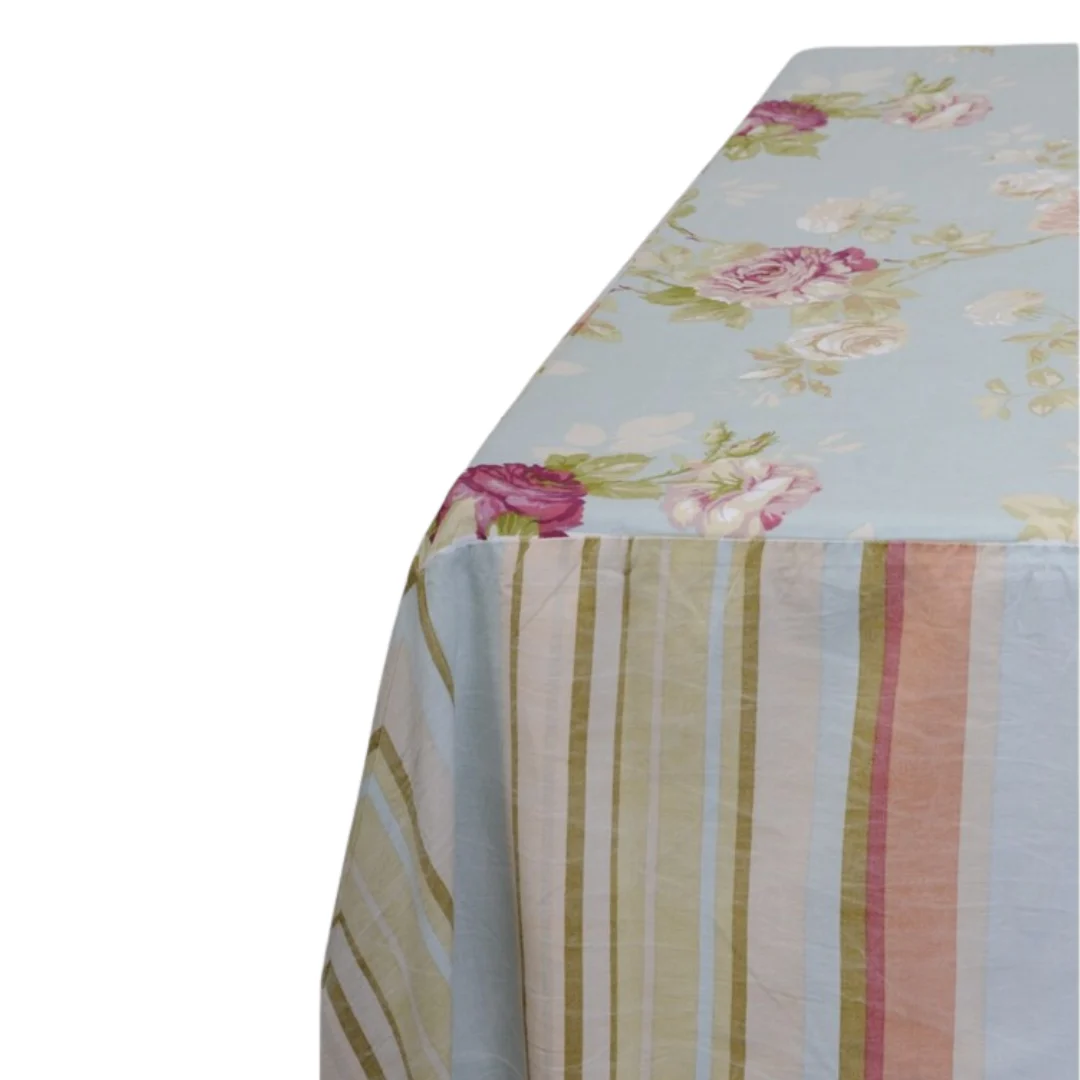 Linen Square Blue Vintage 90 / 2.3m