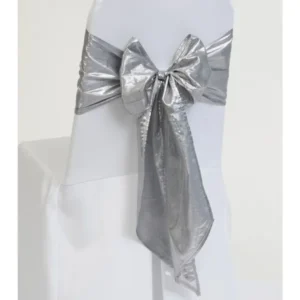 Table Runner Silver Metallic