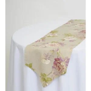 Table Runner Vintage Pink Floral