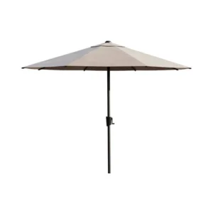 Market Umbrella 3m with 25kg Umbrella Base - Grey
