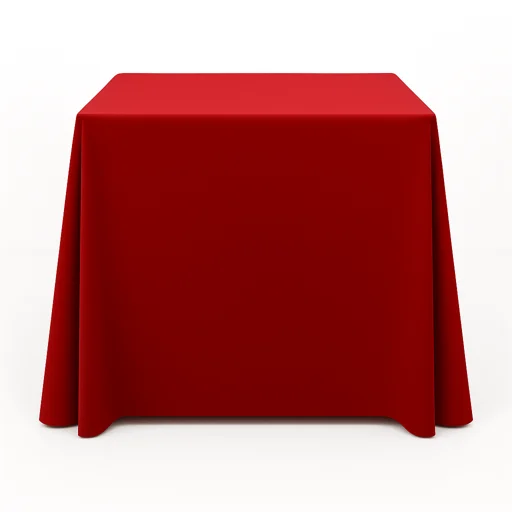 Linen Square Red Visa 54/1.35m