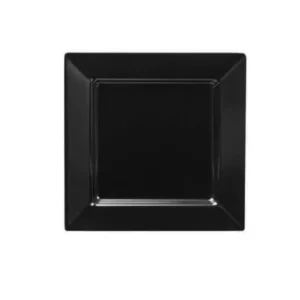 Platter Melamine Black Square 40cm