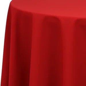 Linen Round Red Visa 3.3m