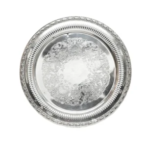 Vintage Silver Round Tray Assorted 38cm - 44cm
