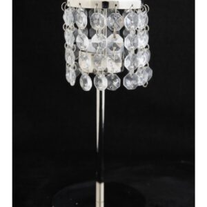 Tea Light Holder w/Crystal Drop Tall
