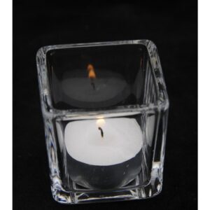 Tea Light Square Clear
