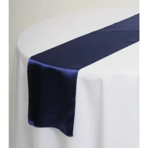 Accent Navy Blue Satin