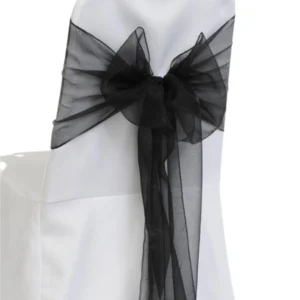 Accent Black Organza