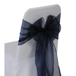 Accent Navy Blue Organza