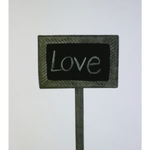 Table Number Blackboard with Border + Chalk