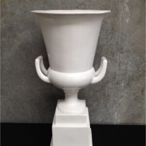 White Urn with handles