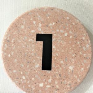 Terrazzo Stone Table Number