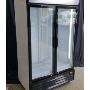 Glass Double Door Fridge - 1000L - SIZE 1 (incl lead, plug, clips, shelves)